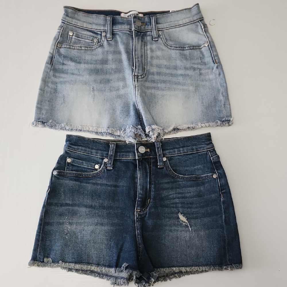 VS PINK Denim Distressed Women Shorts